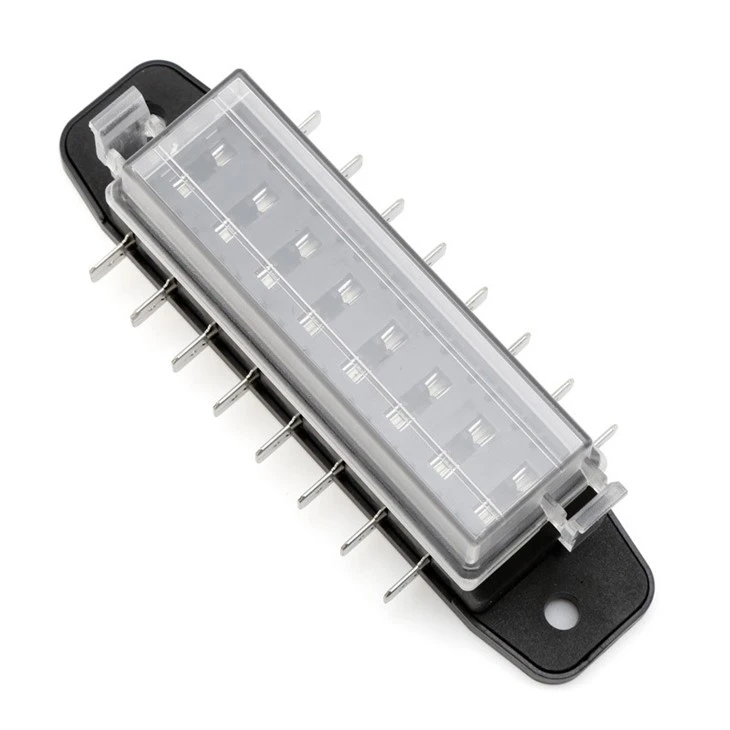 4 6 8 10 Way Circuit Standard Fuse Block Box 12V 24V With Weatherproof Clear Cover