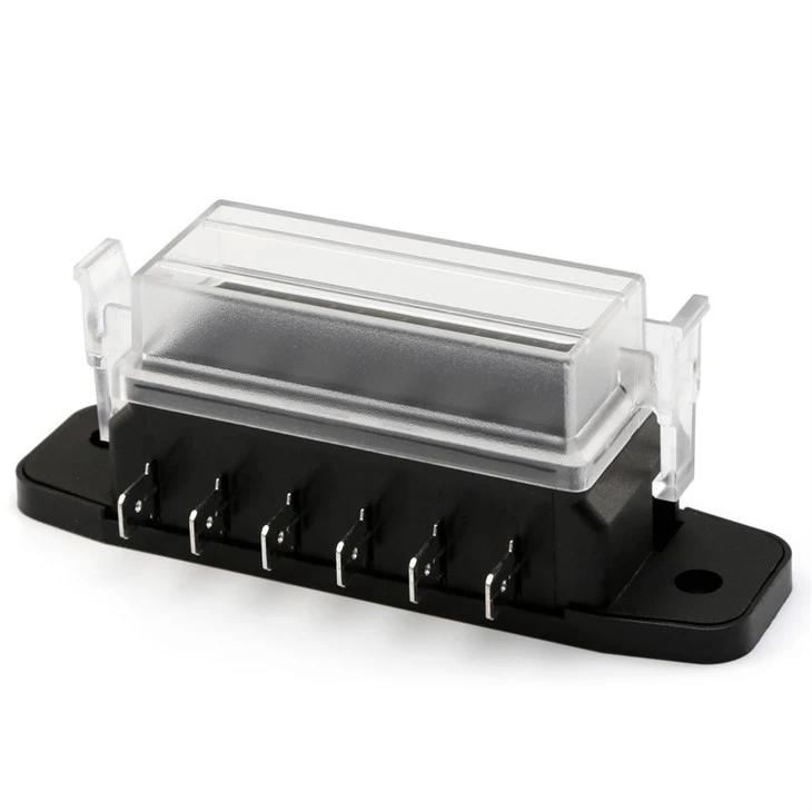 4 6 8 10 Way Circuit Standard Fuse Block Box 12V 24V With Weatherproof Clear Cover
